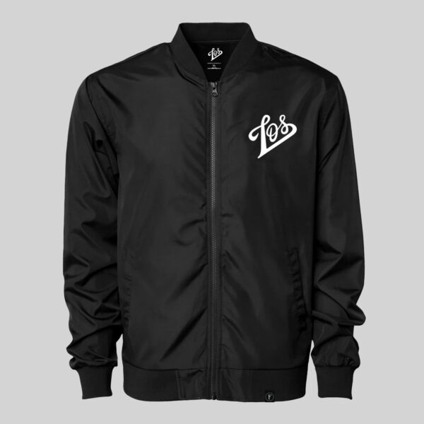 Los-Black-&-White-Bomber-Windbreaker